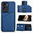 Coque Luxe Cuir Housse Etui YB1 pour Huawei Honor 90 Lite 5G Bleu