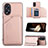 Coque Luxe Cuir Housse Etui YB1 pour Oppo A18 Petit