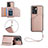 Coque Luxe Cuir Housse Etui YB1 pour Oppo A77 5G Or Rose