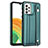 Coque Luxe Cuir Housse Etui YB1 pour Samsung Galaxy A33 5G Vert