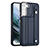 Coque Luxe Cuir Housse Etui YB1 pour Samsung Galaxy S21 FE 5G Bleu