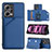 Coque Luxe Cuir Housse Etui YB1 pour Xiaomi Poco X5 5G Bleu