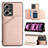 Coque Luxe Cuir Housse Etui YB1 pour Xiaomi Poco X5 5G Or Rose