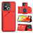 Coque Luxe Cuir Housse Etui YB1 pour Xiaomi Redmi 11A 4G Rouge