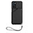 Coque Luxe Cuir Housse Etui YB2 pour Oppo A16 Noir