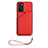 Coque Luxe Cuir Housse Etui YB2 pour Oppo A16 Rouge