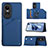 Coque Luxe Cuir Housse Etui YB2 pour Oppo Reno10 Pro 5G Bleu