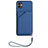 Coque Luxe Cuir Housse Etui YB2 pour Samsung Galaxy A04E Bleu