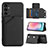 Coque Luxe Cuir Housse Etui YB2 pour Samsung Galaxy A14 4G Noir