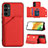 Coque Luxe Cuir Housse Etui YB2 pour Samsung Galaxy A34 5G Rouge