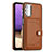 Coque Luxe Cuir Housse Etui YB2 pour Samsung Galaxy M32 5G Marron