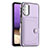 Coque Luxe Cuir Housse Etui YB2 pour Samsung Galaxy M32 5G Violet