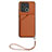 Coque Luxe Cuir Housse Etui YB2 pour Xiaomi Redmi 10 Power Marron