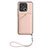 Coque Luxe Cuir Housse Etui YB2 pour Xiaomi Redmi 10 Power Or Rose