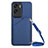 Coque Luxe Cuir Housse Etui YB3 pour Huawei Honor 90 Lite 5G Bleu