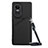 Coque Luxe Cuir Housse Etui YB3 pour Oppo Reno10 5G Noir