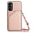 Coque Luxe Cuir Housse Etui YB3 pour Samsung Galaxy A24 4G Or Rose