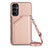 Coque Luxe Cuir Housse Etui YB3 pour Samsung Galaxy A34 5G Or Rose