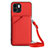 Coque Luxe Cuir Housse Etui YB3 pour Xiaomi Poco C50 Rouge