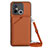 Coque Luxe Cuir Housse Etui YB3 pour Xiaomi Poco C55 Marron