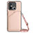 Coque Luxe Cuir Housse Etui YB3 pour Xiaomi Poco C55 Or Rose