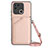 Coque Luxe Cuir Housse Etui YB3 pour Xiaomi Redmi 10 India Or Rose