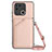 Coque Luxe Cuir Housse Etui YB3 pour Xiaomi Redmi 10 Power Or Rose