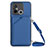 Coque Luxe Cuir Housse Etui YB3 pour Xiaomi Redmi 11A 4G Bleu