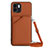 Coque Luxe Cuir Housse Etui YB3 pour Xiaomi Redmi A1 Marron