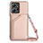 Coque Luxe Cuir Housse Etui YB3 pour Xiaomi Redmi Note 12 4G Or Rose