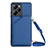 Coque Luxe Cuir Housse Etui YB3 pour Xiaomi Redmi Note 12 Pro Speed 5G Bleu