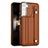 Coque Luxe Cuir Housse Etui YB4 pour Samsung Galaxy S24 5G Marron