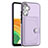 Coque Luxe Cuir Housse Etui YB5 pour Samsung Galaxy Quantum4 5G Violet