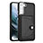 Coque Luxe Cuir Housse Etui YB5 pour Samsung Galaxy S22 5G Noir