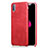 Coque Luxe Cuir Housse L01 pour Apple iPhone X Rouge