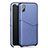 Coque Luxe Cuir Housse L05 pour Apple iPhone Xs Bleu