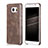 Coque Luxe Cuir Housse pour Samsung Galaxy Note 5 N9200 N920 N920F Marron