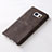 Coque Luxe Cuir Housse pour Samsung Galaxy Note 5 N9200 N920 N920F Marron Petit