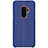 Coque Luxe Cuir Housse pour Samsung Galaxy S9 Plus Bleu Petit