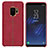 Coque Luxe Cuir Housse pour Samsung Galaxy S9 Rouge