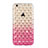 Coque Luxe Strass Bling Diamant Transparente Degrade pour Apple iPhone 6 Plus Rose