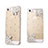 Coque Luxe Strass Diamant Bling Fleurs pour Apple iPhone 5 Blanc