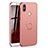 Coque Plastique Housse Etui Rigide Mat avec Support Bague Anneau A01 pour Xiaomi Redmi S2 Or Rose