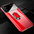 Coque Plastique Housse Etui Rigide Mat avec Support Bague Anneau Aimante Magnetique A01 pour Realme X50 Pro 5G Rouge