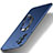 Coque Plastique Housse Etui Rigide Mat avec Support Bague Anneau Aimante Magnetique A01 pour Samsung Galaxy A13 4G Bleu