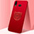 Coque Plastique Housse Etui Rigide Mat avec Support Bague Anneau Aimante Magnetique A01 pour Samsung Galaxy A6s Rouge