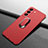 Coque Plastique Housse Etui Rigide Mat avec Support Bague Anneau Aimante Magnetique A01 pour Samsung Galaxy S21 FE 5G Rouge
