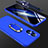 Coque Plastique Housse Etui Rigide Mat avec Support Bague Anneau Aimante Magnetique GK1 pour Oppo A96 5G Bleu