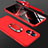 Coque Plastique Housse Etui Rigide Mat avec Support Bague Anneau Aimante Magnetique GK1 pour Oppo F21 Pro 5G Rouge