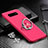 Coque Plastique Housse Etui Rigide Mat avec Support Bague Anneau Aimante Magnetique P01 pour Samsung Galaxy S10 5G Rouge